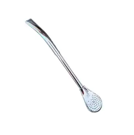 Bombilla Pico Loro Cuchara Ancha Acero Inox.