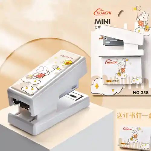 Mini Corchetera Kawaii Con 1000 Corchetes