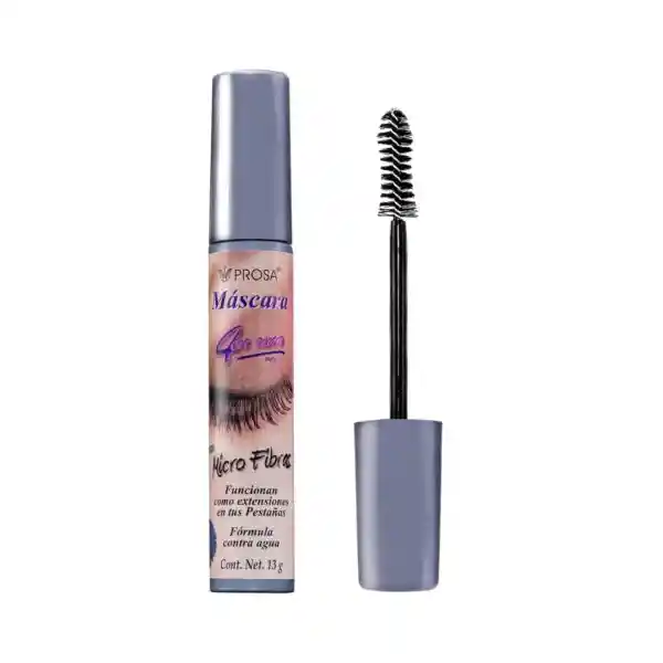 Mascara De Pestañas Con Extensiones De Microfibras Prosa 13 Gr.