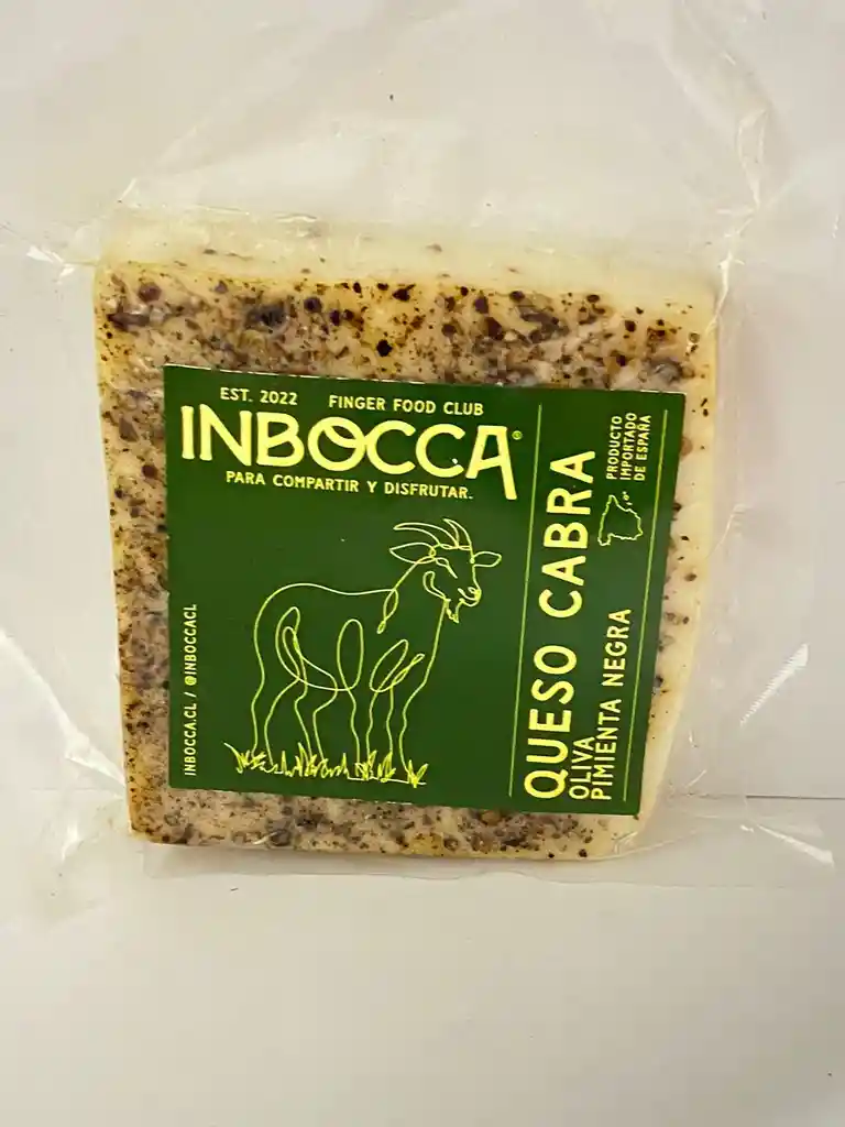 Queso Cabra Oliva Pimienta Negra Inbocca 150 G