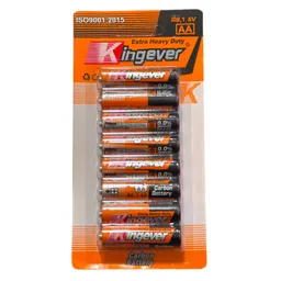 Pack 8 Pilas Kingever Aa Carbon Battery R6