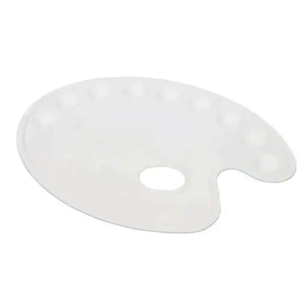 Paleta Mezcladora Plástica Ovalada Artel 9 Espacios