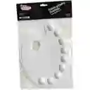 Paleta Mezcladora Plástica Ovalada Artel 9 Espacios