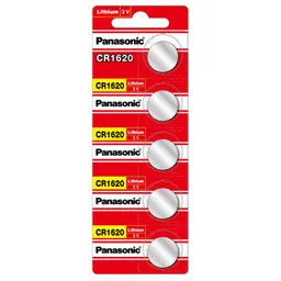 Pack 5 Pilas Panasonic Botón Litio Cr1216 3v