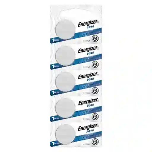 Pack 5 Pilas Cr 2016 Energizer Lithium