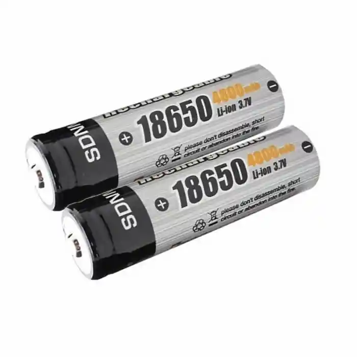 Pack 2 Bateria Recargable 18650 4800 Mah 3.7v Sdnmy