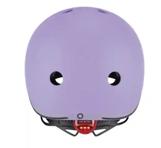 Casco Infantil Globber Go Up Lights Lavender