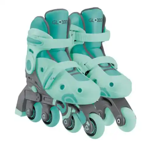 Patines En Línea Infantiles 2 En 1 Globber Verde (talla 30-33)