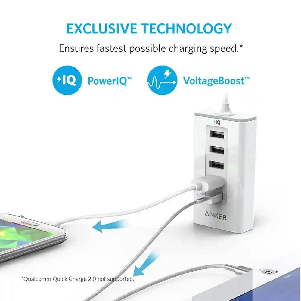 Cargador Auto Multiple 5 Usb 50w Anker