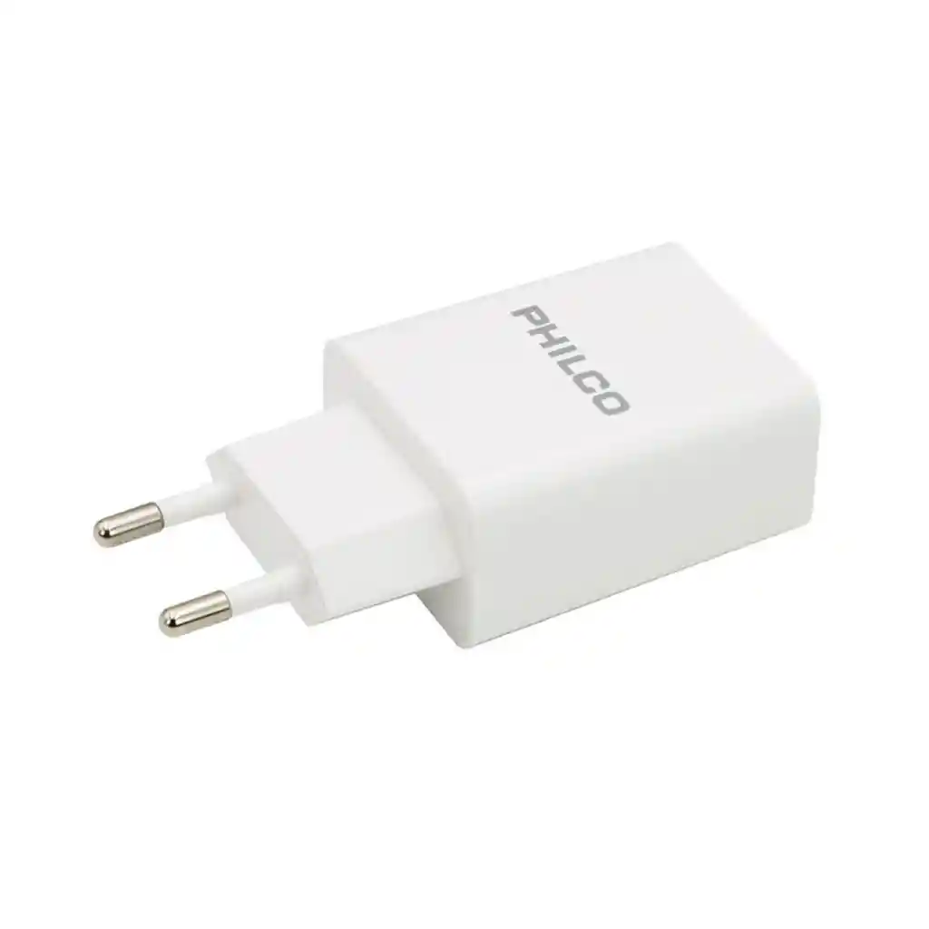 Cargador Rápido 2.1a Doble Usb + Cable Micro Usb Philco