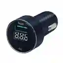 Cargador De Auto Usb 3.0 + Usb-c Pantalla Led Ld49a Philco