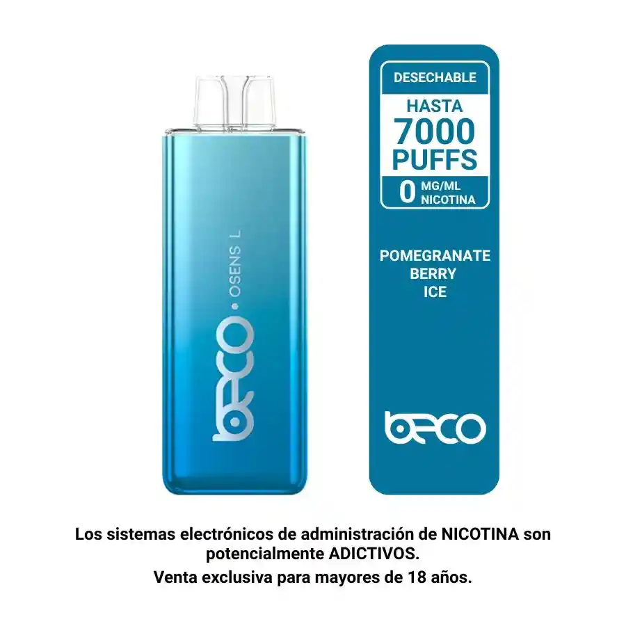 Desechable Beco Osens L Pomegranate Berry Ice 7.000 Puffs 0mg