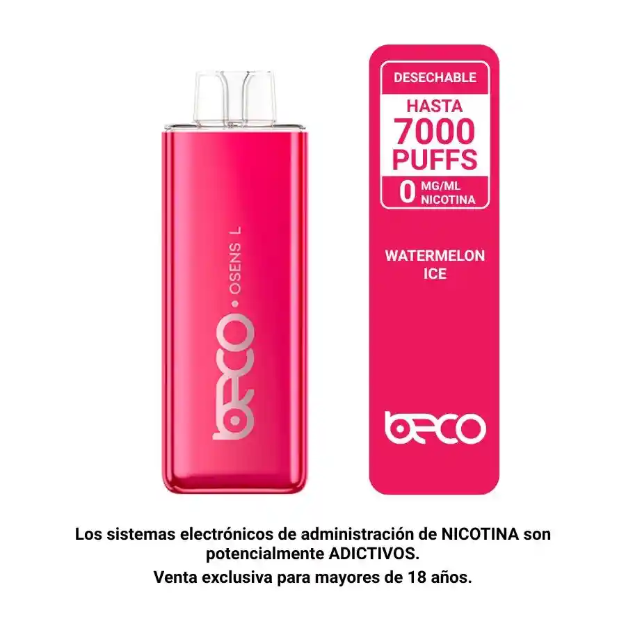 Desechable Beco Osens L Watermelon Ice 7.000 Puffs 0mg