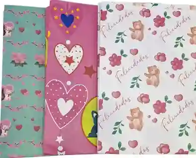 Pliego De Papel De Regalo, Diseños Variados Ocasión Especial 90x70