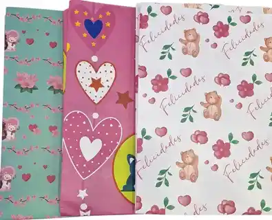 Pliego De Papel De Regalo, Diseños Variados Ocasión Especial 90x70