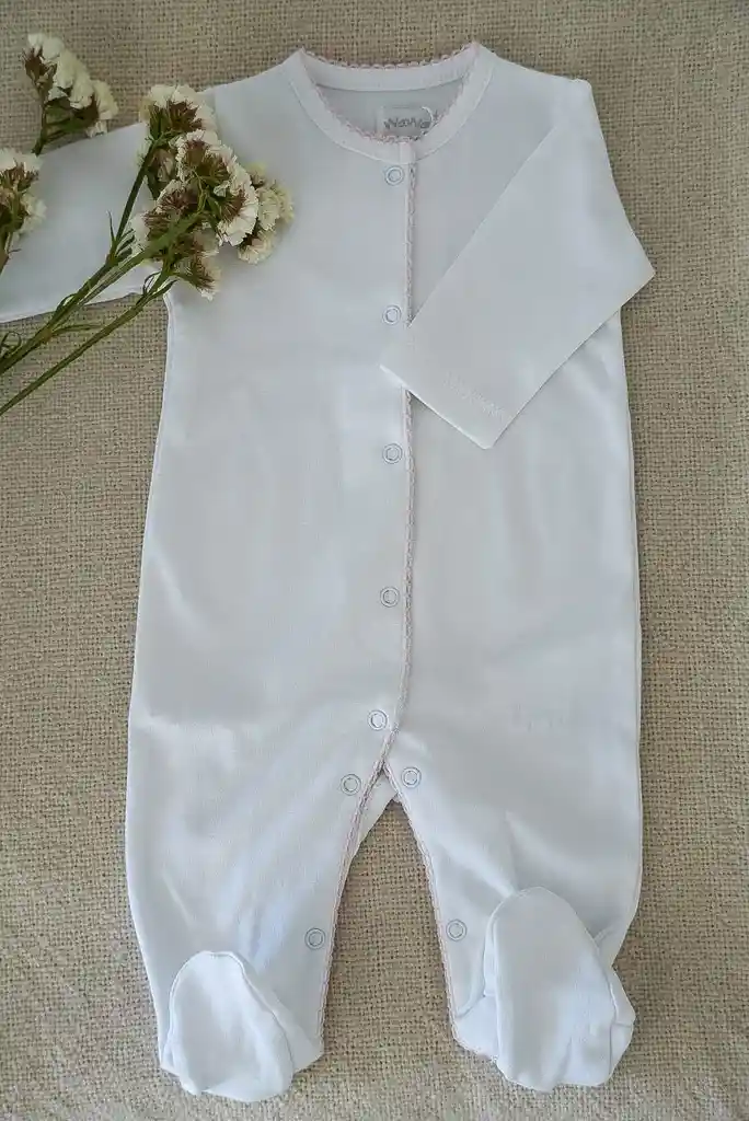 Enterito Picot Rosa Talla Rn