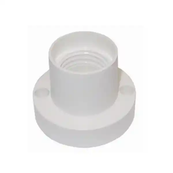 Portalámpara Base Recta De Plástico Stanford Blanco