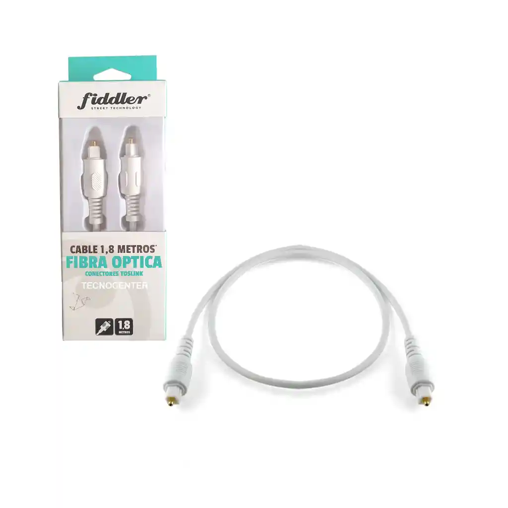 Cable Óptico Audio Digital Toslink 1.8mts Fiddler