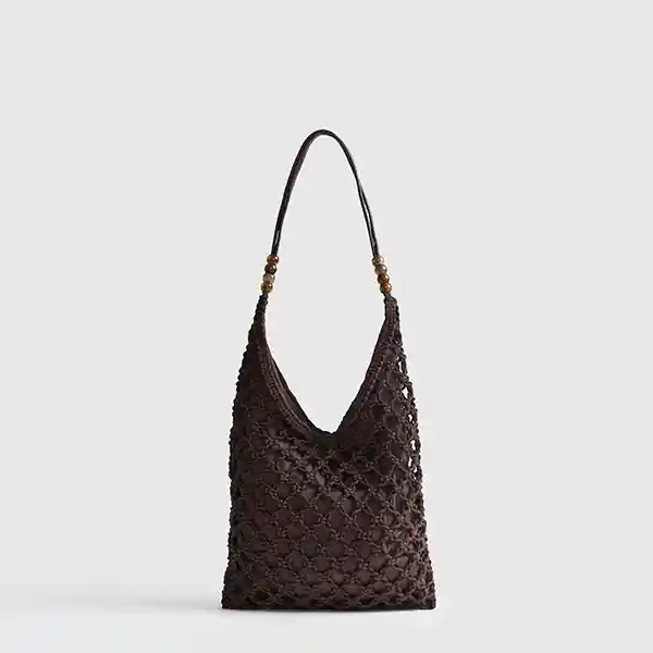 Cartera De Hombro Paradiso Nudos Café