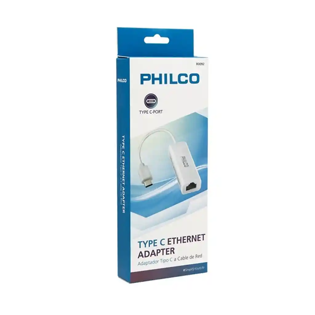Adaptador Lan Usb 3.1 Tipo C Ethernet Rj45 Philco