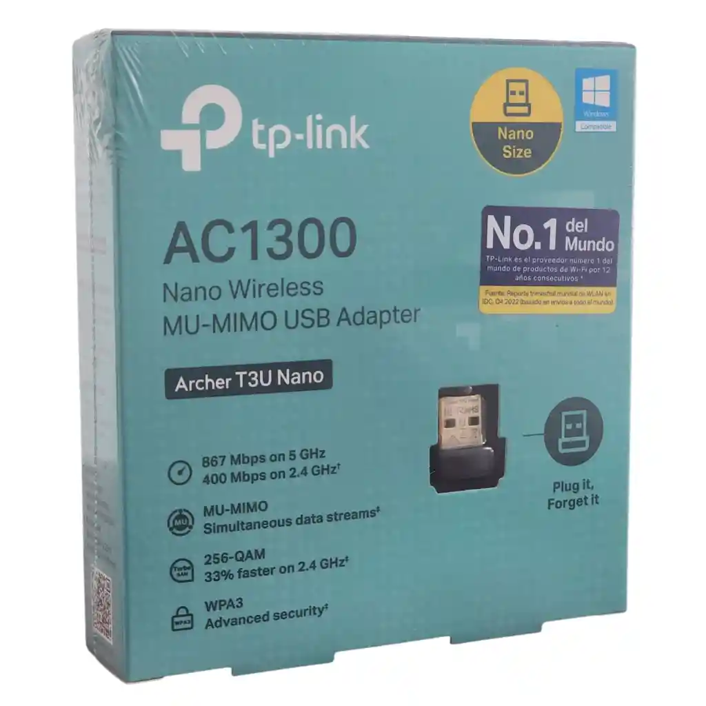 Adaptador Wi-fi Usb Tp-link Ac1300 Doble Banda + Mu-mimo