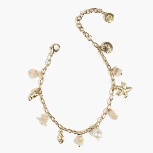 Tobillera Paradiso Charms Dorado