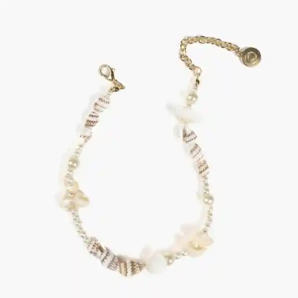 Tobillera Paradiso Perlas Dorado