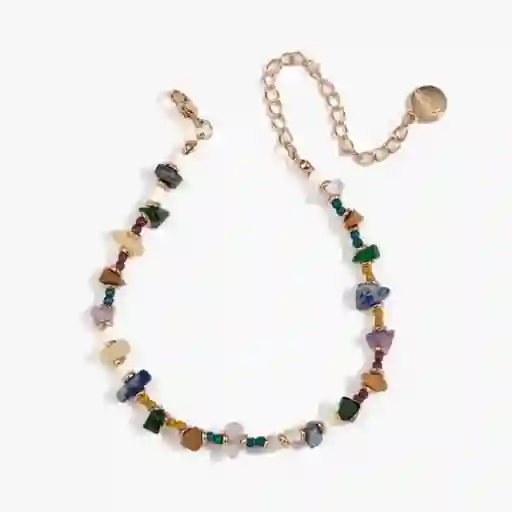 Tobillera Paradiso Piedras Dorado