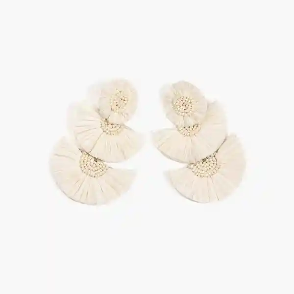 Aros Paradiso Rafia Etnic Blanco
