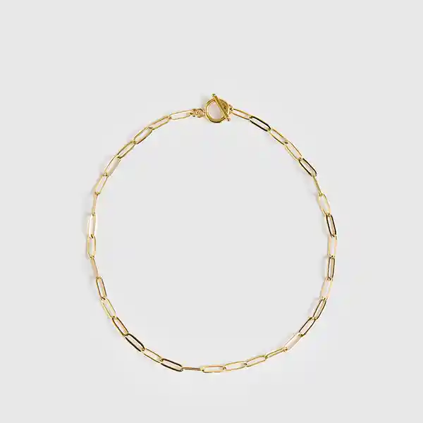Collar Acero Inoxidable Eslabones Dorado