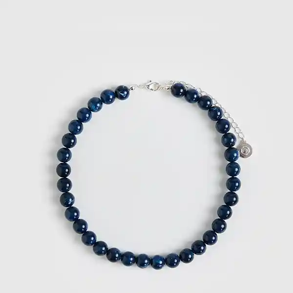 Collar Corto Borlas Azul