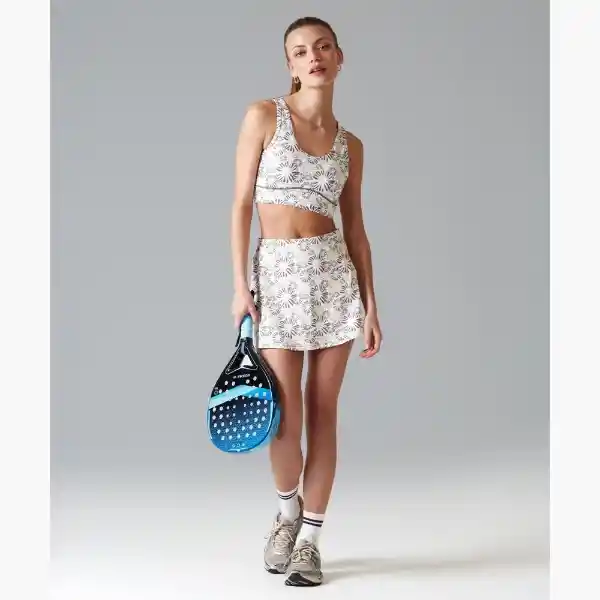 Falda Short Active L Blanco