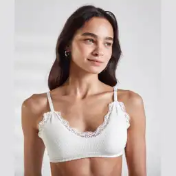 Bralette Encaje Xs Blanco
