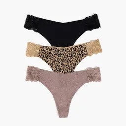 Set 3 Colaless Dreamy Detalle Encaje S Negro