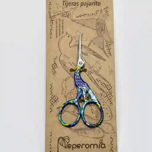 Tijera Pequeña Azul