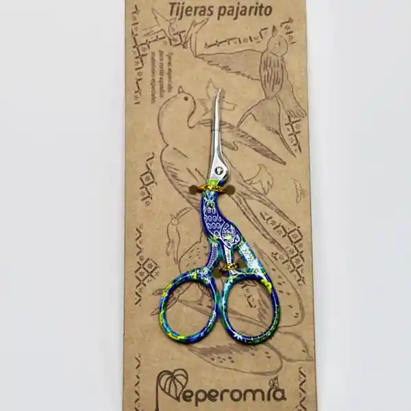 Tijera Pequeña Azul