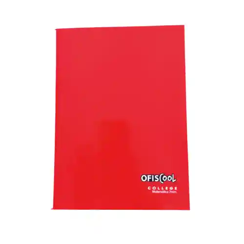 Cuaderno College 80 Hojas Matemáticas 7 Mm