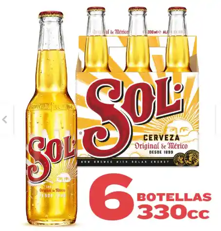 Six Pack Cerveza Sol