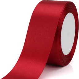 Cinta Genero Raso Satín 2.5cm X 20mtrs Rojo Vino