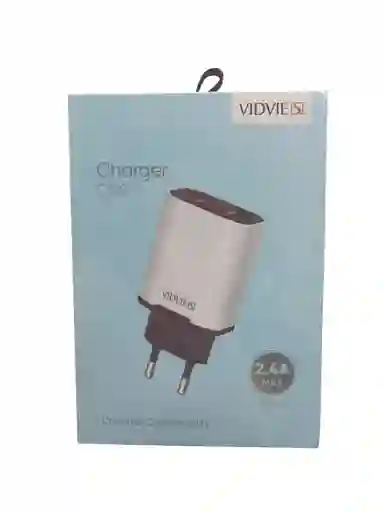 Cargador Vidvie Ce02 (2.4a, Doble Puerto Usb)