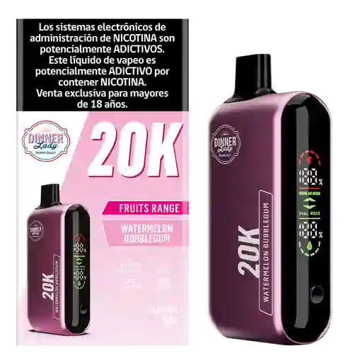 Vaper Dinner Lady 20k Strawberry
