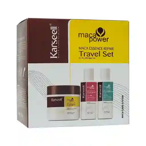 Set De Viaje De Mascarilla De Colágeno + Champú Y Acondicionador Karseell