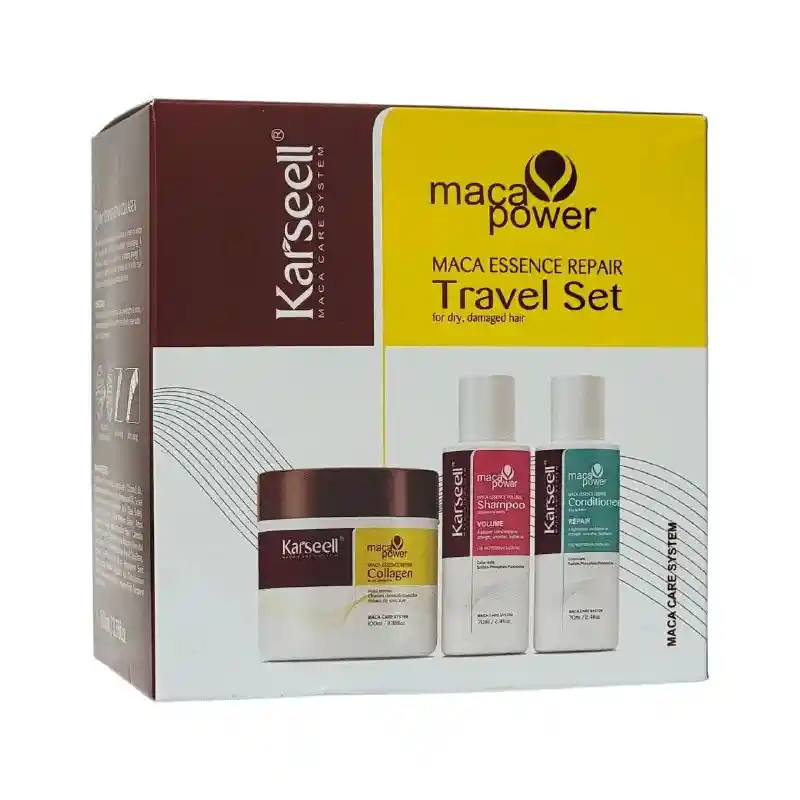 Set De Viaje De Mascarilla De Colágeno + Champú Y Acondicionador Karseell