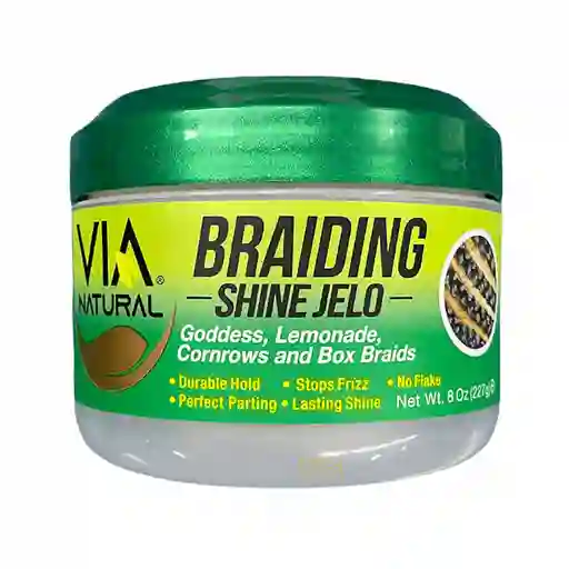 Via Natural Trenzado Shine Jelo - Diosa, Limonada, Madejas 8oz