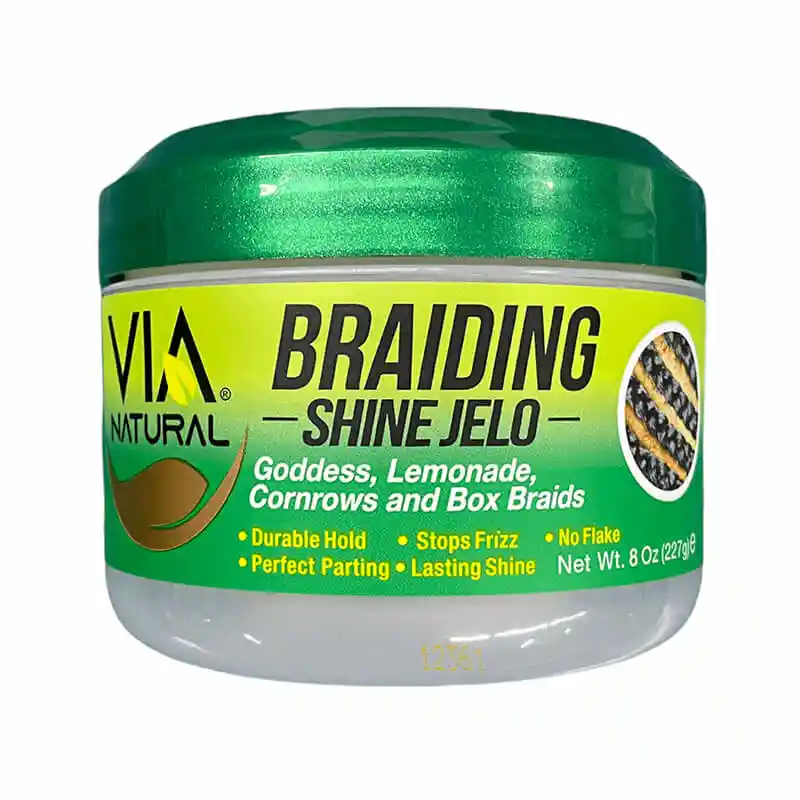 Via Natural Trenzado Shine Jelo - Diosa, Limonada, Madejas 8oz