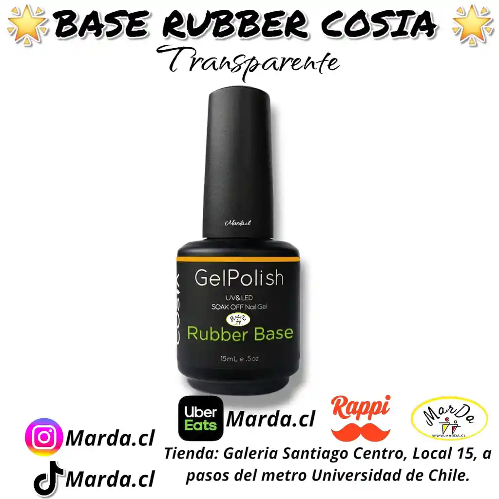Base Rubber Cosia 15 Ml Transparente
