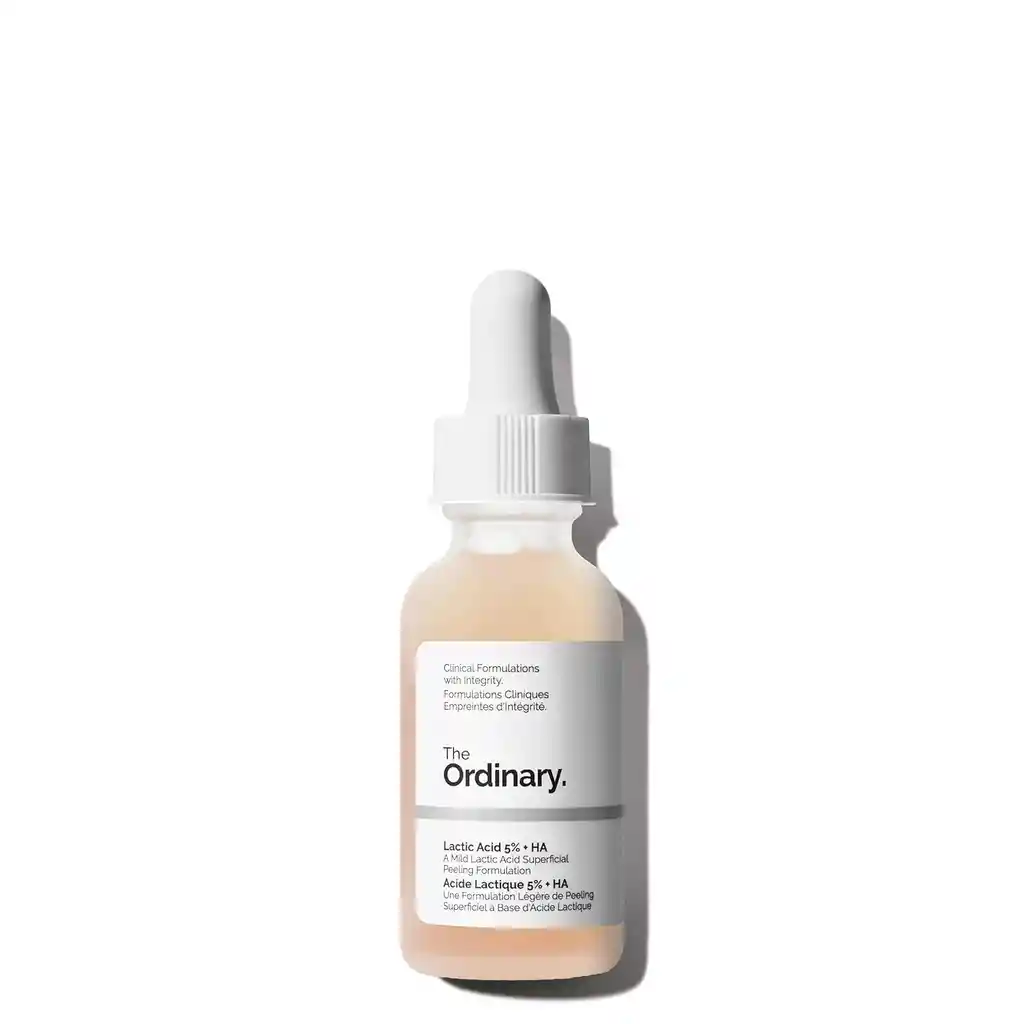 The Ordinary Ácido Láctico 5% + Ácido Hialurónico 2%, Suero Exfoliante Suave Para Una Piel Más Suave
