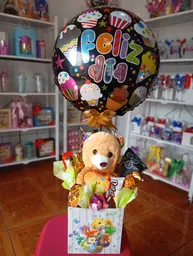 Caja Decorada Con Peluche