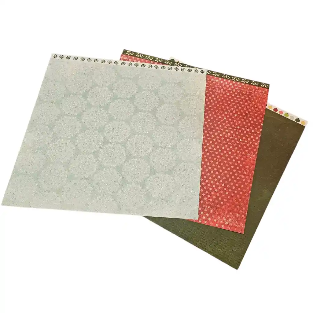 Block Papel Navidad 30.5x30.5cm Ambas Caras Stickers 15 Hjs American Crafts