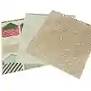 Block Papel Navidad 30.5x30.5cm Ambas Caras Stickers 15 Hjs American Crafts
